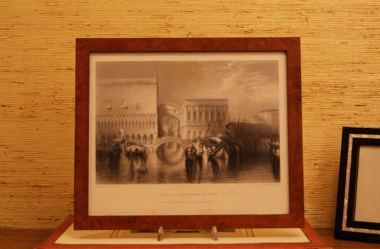 Venezia, il Ponte dei Sospiri - Stampa originale metà '800