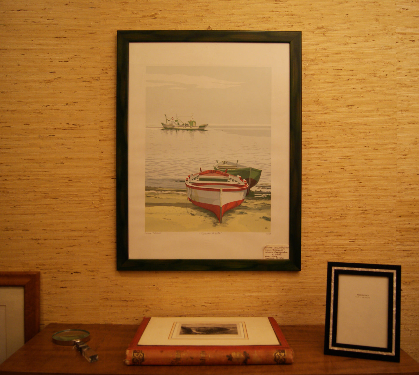 Taranto - il porto, di Anna Rabolini - Serigrafia originale, 1984
