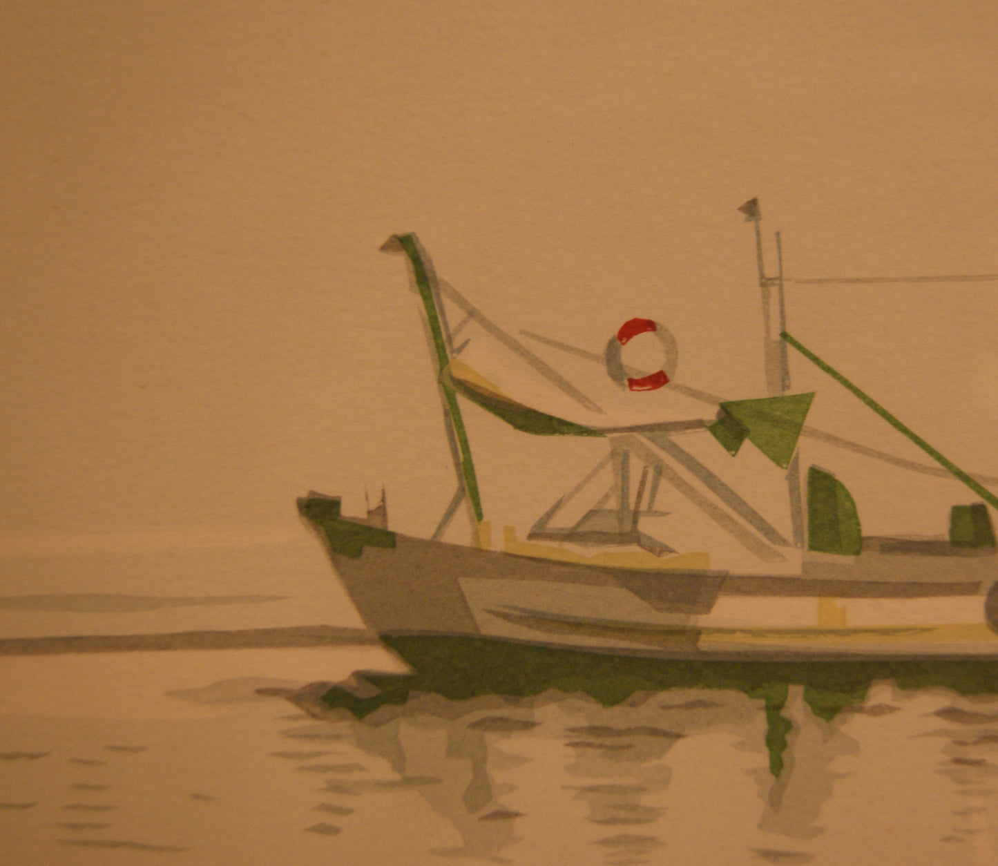 Taranto - il porto, di Anna Rabolini - Serigrafia originale, 1984
