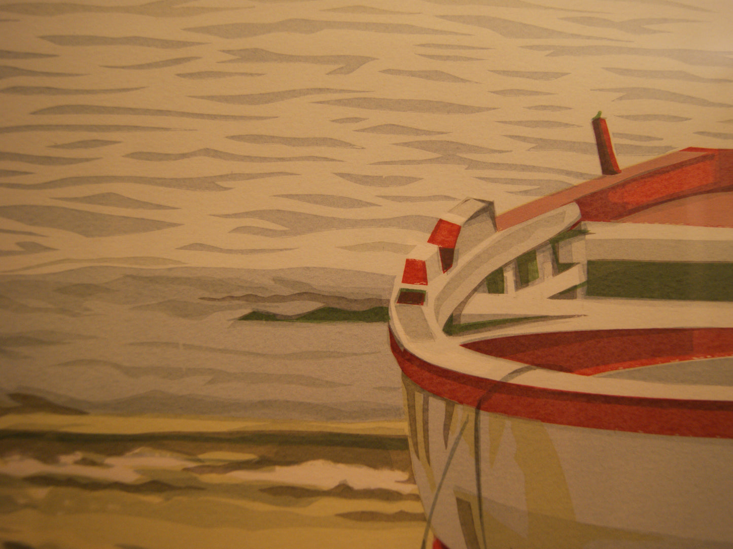 Taranto - il porto, di Anna Rabolini - Serigrafia originale, 1984