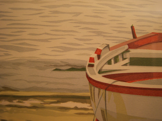 Taranto - il porto, di Anna Rabolini - Serigrafia originale, 1984