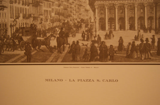 Milano, la Piazza San Carlo - Edizioni Raimondi