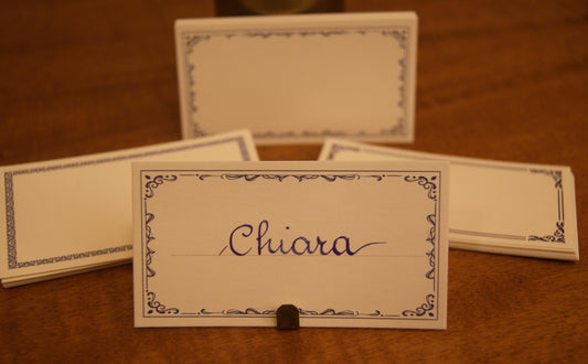 10 Segnaposto con cornici - 4,5 x 8,5 cm