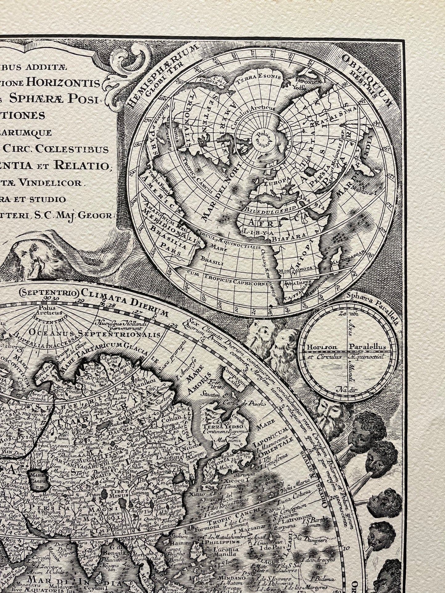 Geografica con emisferi - Ristampa
