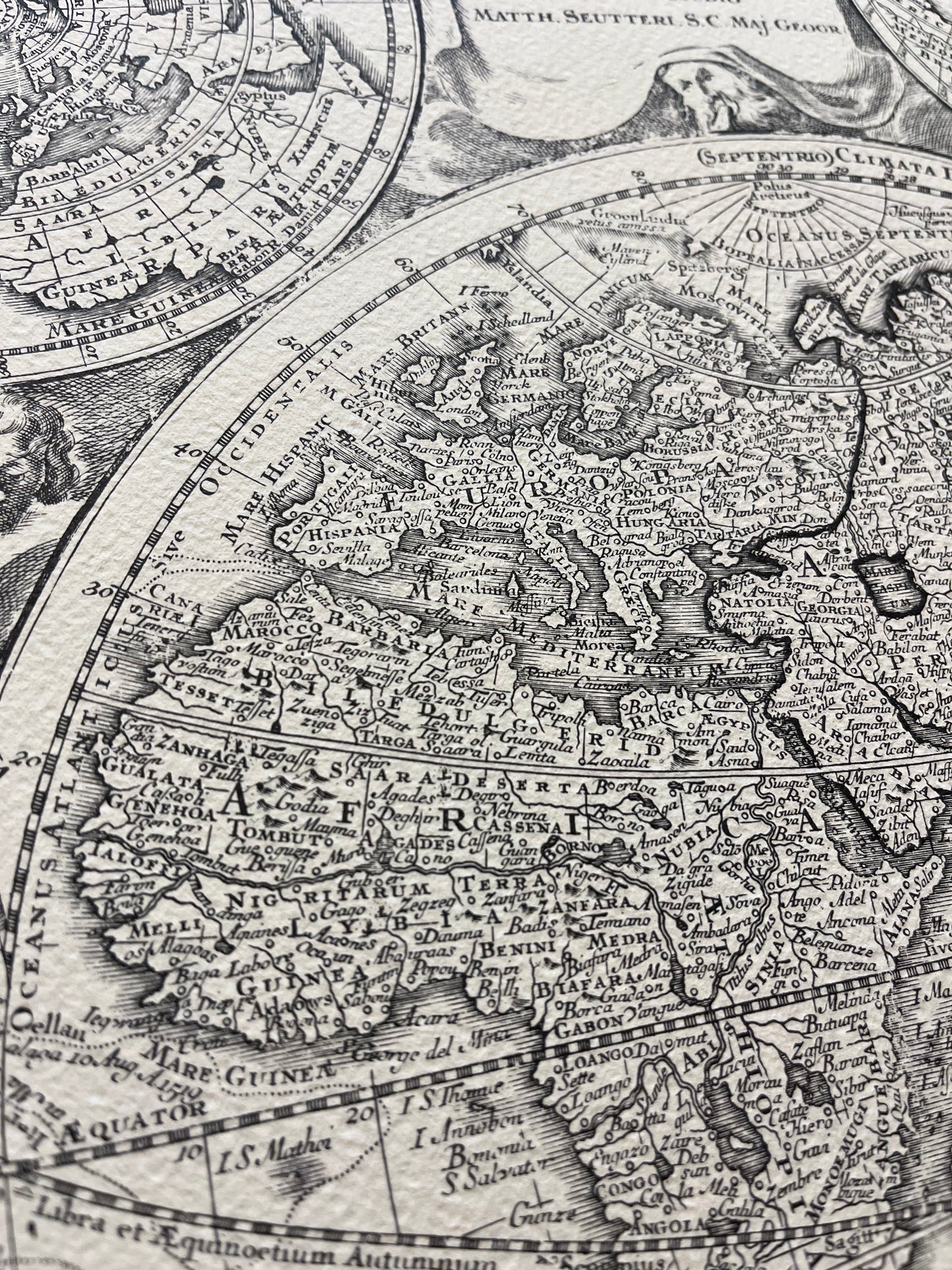 Geografica con emisferi - Ristampa