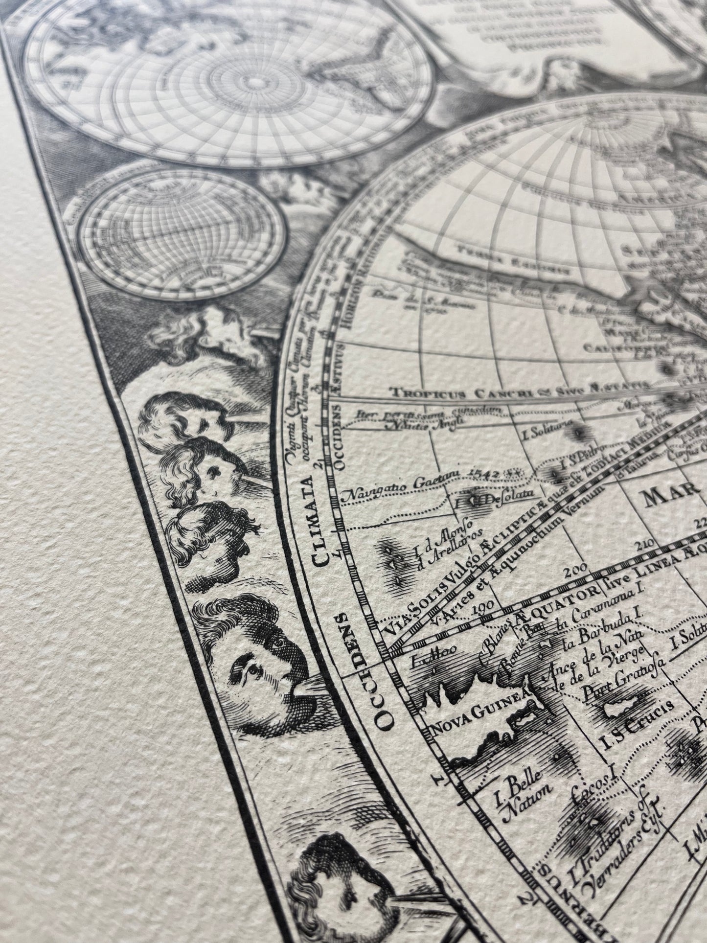 Geografica con emisferi - Ristampa