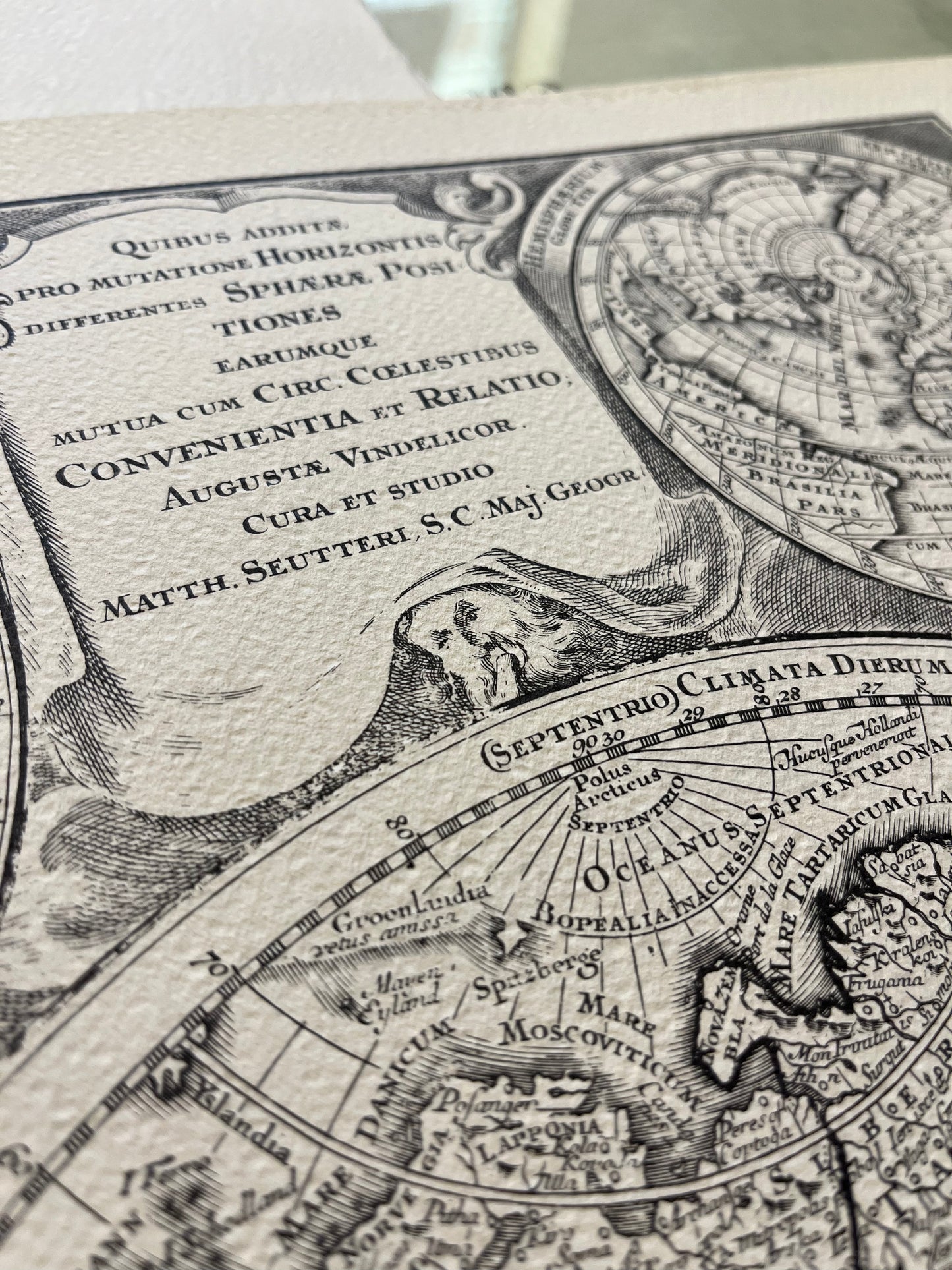Geografica con emisferi - Ristampa
