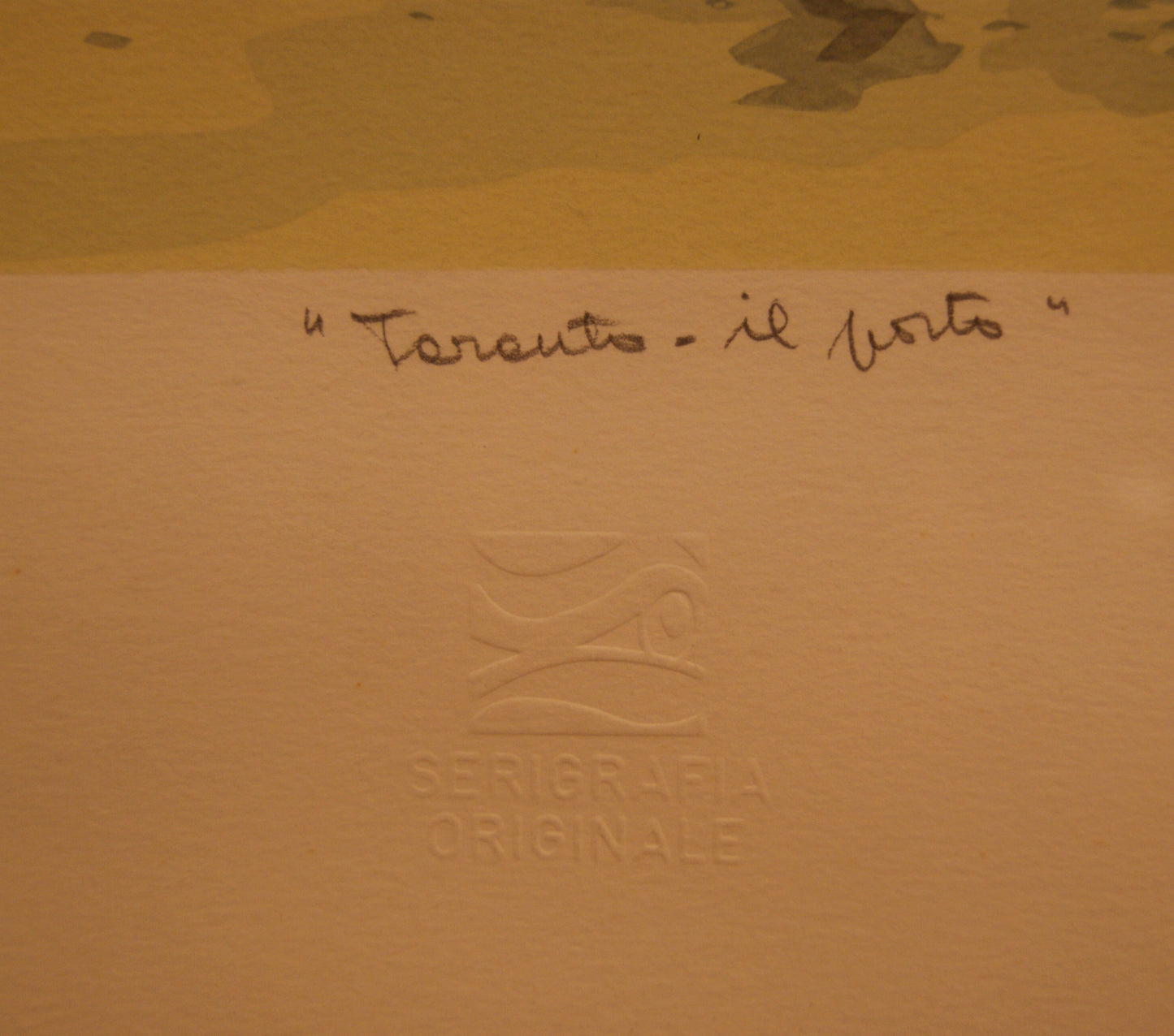Taranto - il porto, di Anna Rabolini - Serigrafia originale, 1984