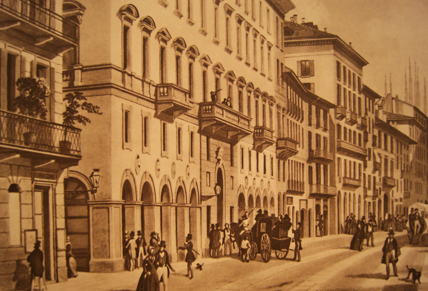 Milano, Il Corso e l'Hotel de la Ville - Edizioni Raimondi