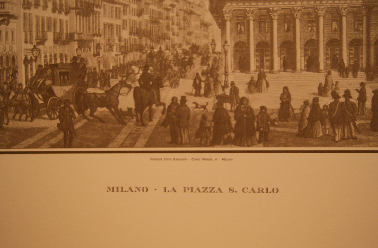 Milano, la Piazza San Carlo - Edizioni Raimondi