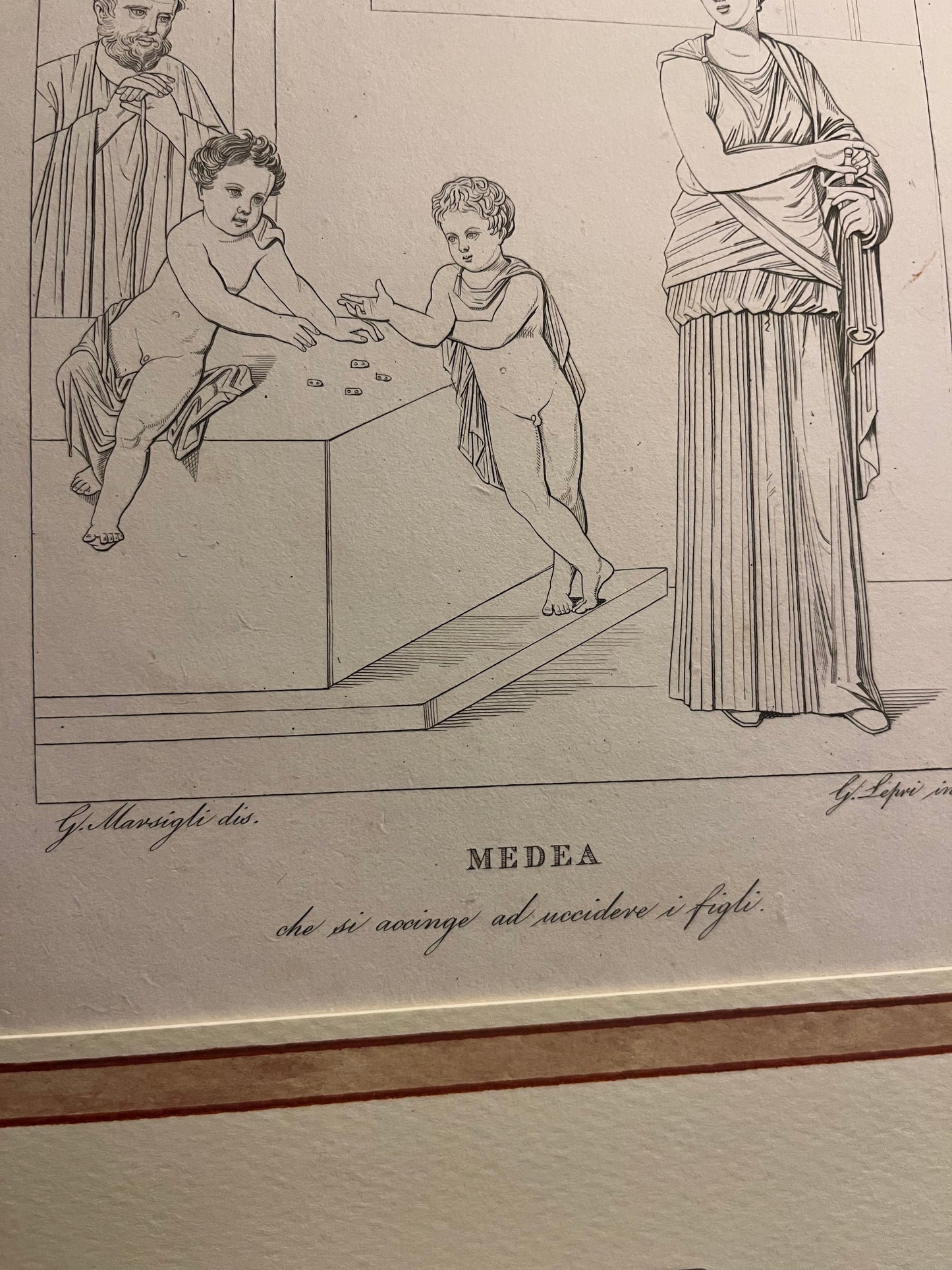 Medea - Incisione originale fine '800