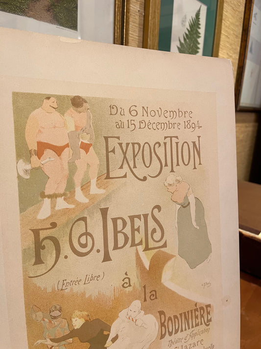 Exposition H.G. Ibels à la Bodinière - Cromolitografia fine '800